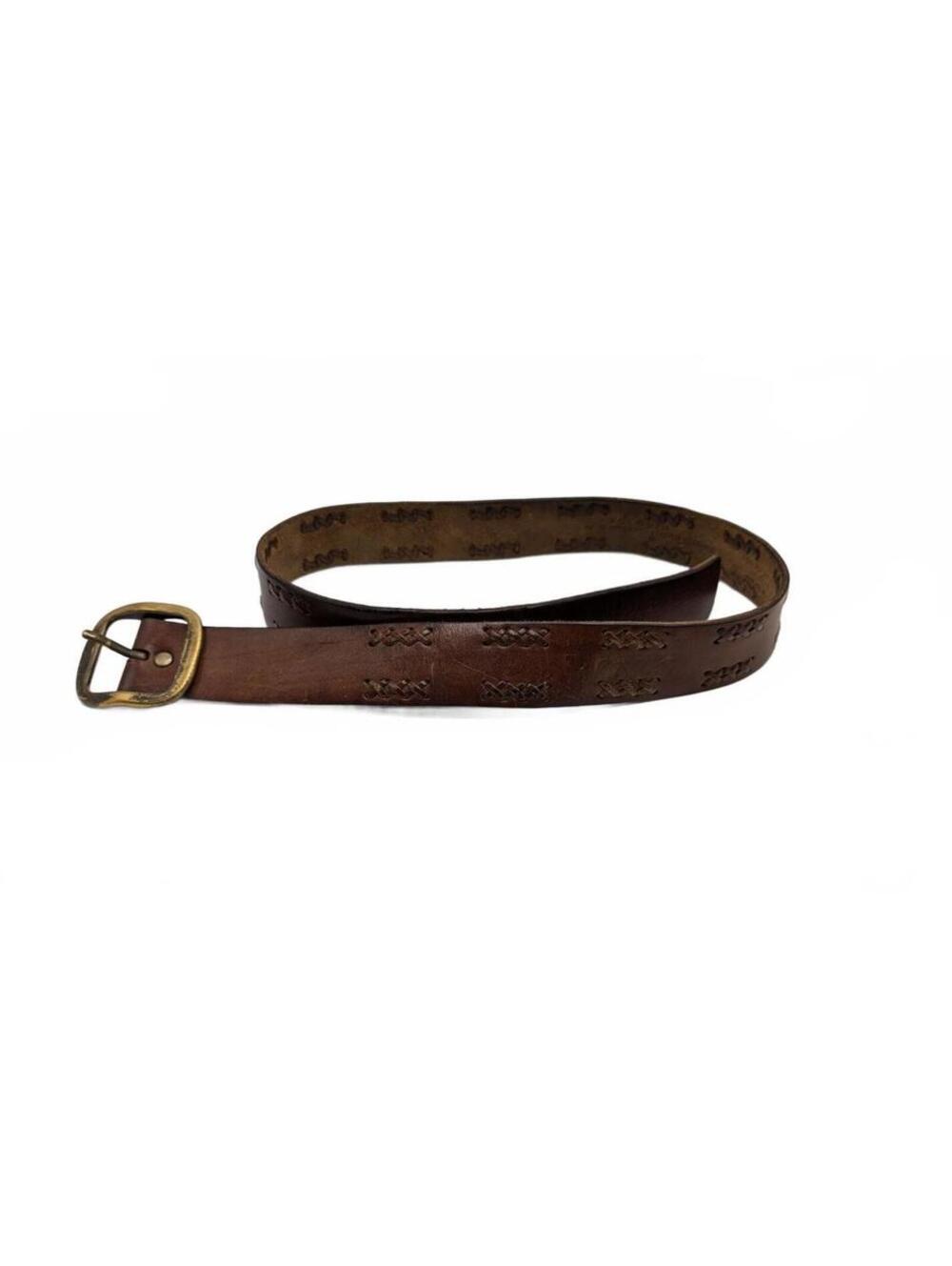 VTG American Eagle Outfitters Men's Brown Leather Belt 38 Inches